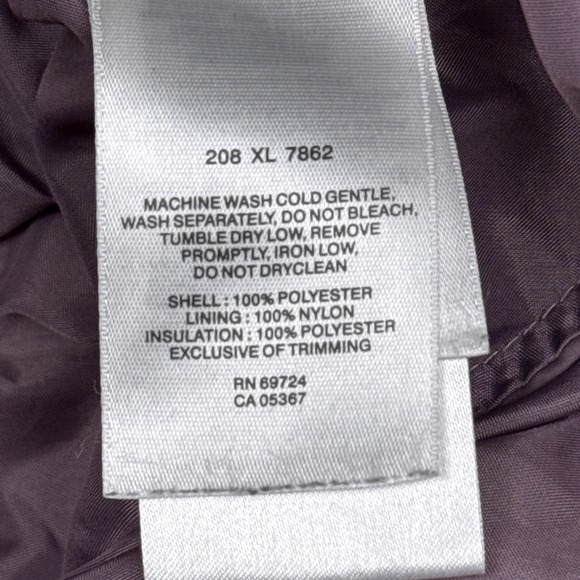 Columbia Jacket Womens Medium Purple Quilted Interchange Full Zip Insulated - Picture 6 of 11